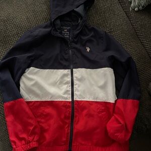 US POLO ASSN BOYS size Medium wind breaker jacket
